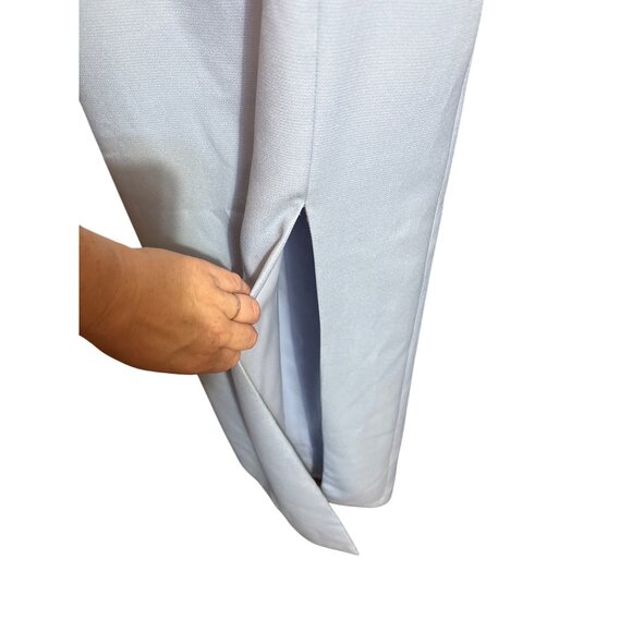 Revolve Light Blue Sleeveless Maxi Dress With Side Slit By The Way. S - Picture 3 of 6